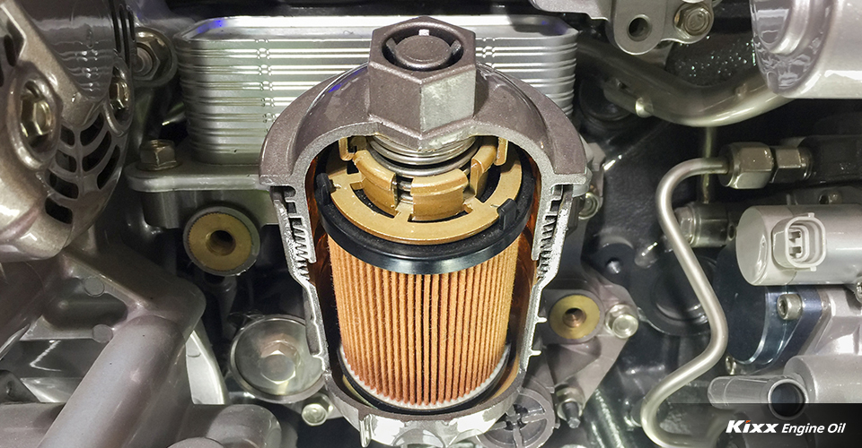 The inside of a clean engine using good engine oil