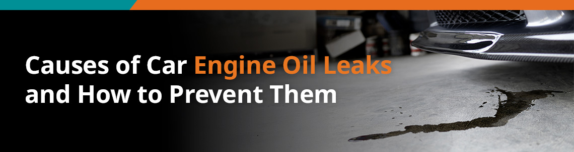 An image showing engine oil leaking from a vehicle