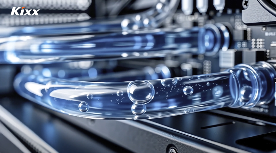 Image showing liquid coolant flowing through data center cooling equipment